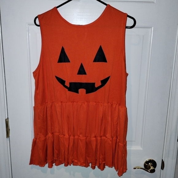 NWT Roshop HALLOWEEN  pumpkin tank top XL - Picture 1 of 9